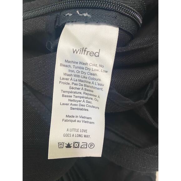 WILFRED Brax Linen Blend Black Wrap Cutout Jumpsuit US 4 - Picture 10 of 12